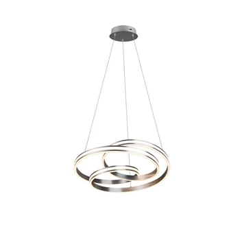 Pendul Trio NURIA metal, nichel, LED, 2300K-3000K-4000K, 60W, 7200lm - 326210107