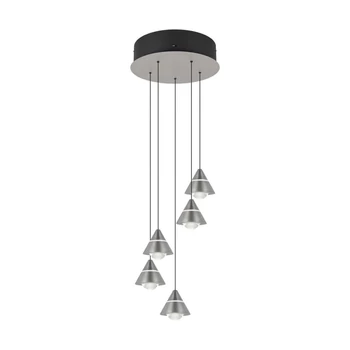 Pendul Trio ROMEO metal, nichel, LED, 35W, 2300-3000-4000K, 3500Lm - 337030507