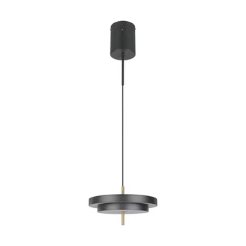 Pendul Trio KEATON metal, acril, negru, auriu, alb, LED, 34,5W, 2300-3000-4000K, 4000Lm - 340219180