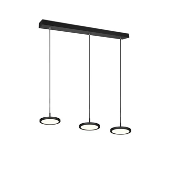 Pendul Trio TRAY metal, negru, LED, 4000K, 3x10W, 3600lm - 340910332