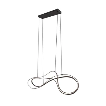 Pendul Trio NALA metal, negru, LED, 2300K-3000K-4000K, 57W, 6800lm - 344310132