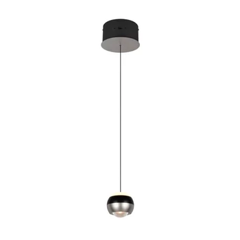 Pendul Trio ORBIT  metal, negru, nichel, LED, 8W, 960lm, 2300K-3000K-4000K - Trio-344410107