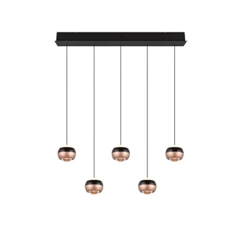 Pendul Trio ORBIT metal, negru, cafeniu, LED, 2300K - 3000K - 4000K, 40W, 4800lm - 344410532