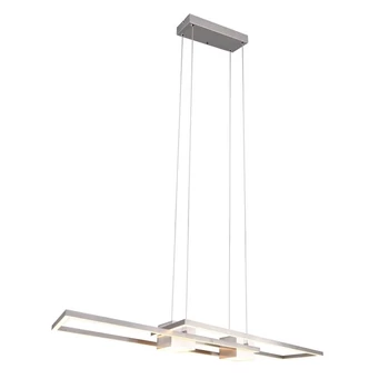 Pendul Trio FIATO, metal, nichel, LED, 37W, 4300lm, 2700K-6500K - Trio-347710407