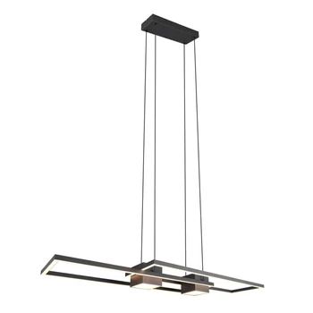 Pendul Trio FIATO, metal, negru, LED, 37W, 4300lm, 2700K-6500K - Trio-347710432