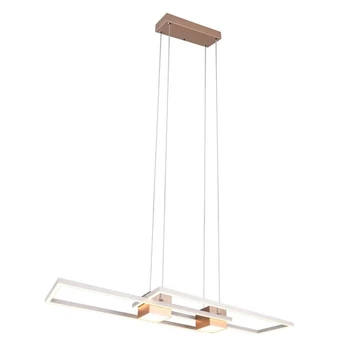 Pendul Trio FIATO, metal, maro, alb, LED, 37W, 4300lm, 2700K-6500K - Trio-347710465