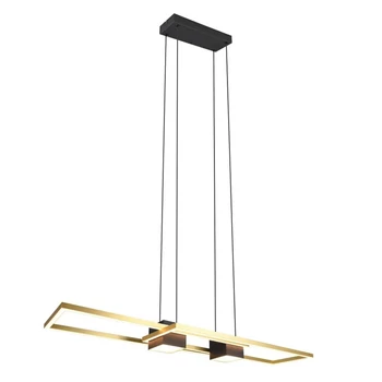 Pendul Trio FIATO, metal, negru, auriu, LED, 37W, 4300lm, 2700K-6500K - Trio-347710480