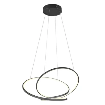 Pendul Trio DARVIN, metal, negru, LED, 52W, 6700lm, 2300K+3000K+4000K - Trio-349119132