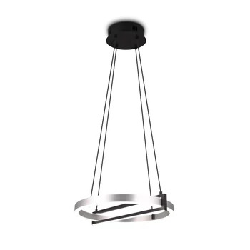 Pendul Trio THOMPSON metal, negru, gri, RGB-LED, 2700K - 6500K, 55W, 6500lm - 353810305