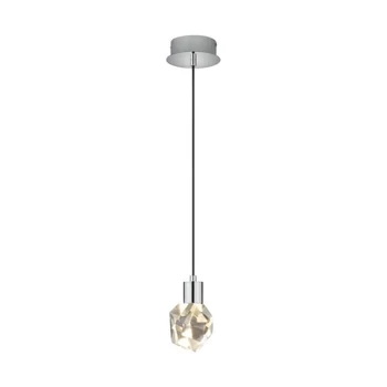 Pendul Trio VERANO  metal, cristal, crom, transparent, LED, 5.5W, 660lm, 2300K-3000K-4000K - Trio-354510106