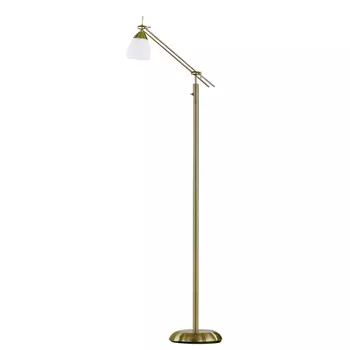 Lampadar Trio ICARO metal, sticla, alama, alb, E27 - 4035011-04