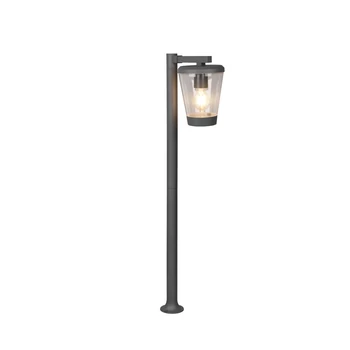 Lampadar exterior Trio CAVADO metal, plastic, antracit, transparent, E27, IP44 - 411060142