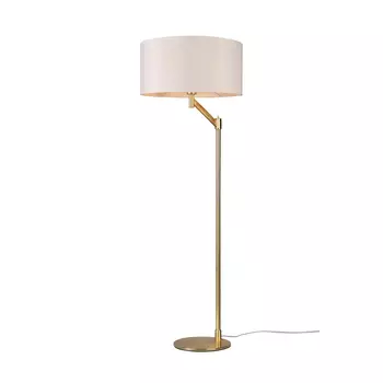 Lampadar Trio CASSIO metal, tesatura, alama, alb, E27 - 414400108