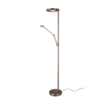 Lampadar Trio BARRIE metal, alama, LED, 2700K-4000K, 1x32W, 3700lm, 1x6W, 700lm - 424210304