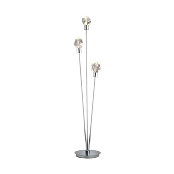 Lampadar Trio VERANO  metal, cristal, crom, transparent, LED, 19.5W, 2400lm, 2300K-3000K-4000K - Trio-454510306