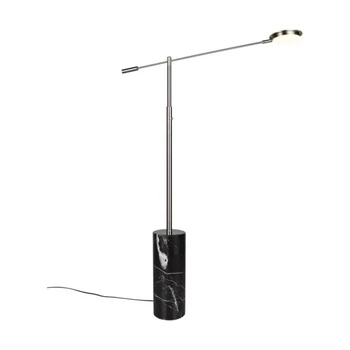Veioza Trio FIORE  marmura, metal, negru, crom, LED, 10W, 1200lm, 2300K-3000K-4000K - Trio-454610107