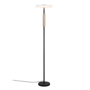 Lampadar Trio CELESTE, metal, sticla, negru, alb, LED, 15W, 1750lm, 3000K - Trio-454910165