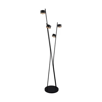 Lampadar  Trio CODA metal, acril, negru, auriu, GX53 - 469000480