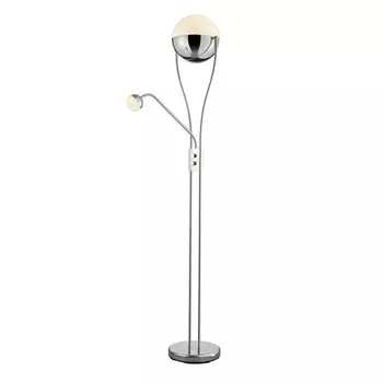 Lampadar Trio CHRIS metal, crom, LED, 3000K, 18W, 2000lm, 3.8W, 350lm - 478310206