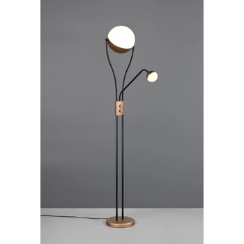 Lampadar Trio CHRIS metal, cafenea, LED, 18W + 3.8W, 2000lm + 350lm, 3000K - Trio-478310265