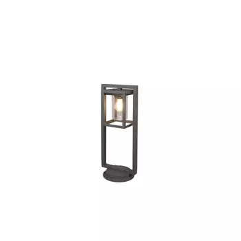 Lampadar exterior Trio LUNGA metal, sticla, antracit, transparent, E27, IP44 - 512060142