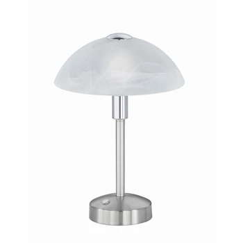 Veioza Trio DONNA metal, sticla, nichel, alb, LED, 3000K, 4.5W, 450lm - 525790107