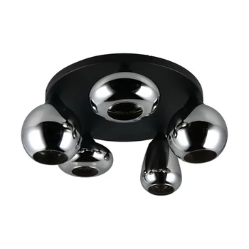 Plafoniera Trio LUMINA metal, sticla, negru, crom, E14 - 617030532