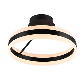 Plafoniera Trio DIOS metal, acril, negru, alb, LED, 21W, 2300-3000-4000K, 2400Lm - 631410132