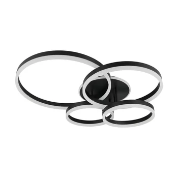 Plafoniera Trio DRAKE metal, acril, negru, alb, LED, 50W, 2700 -6500K, 5850Lm - 632210432