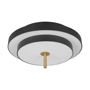 Plafoniera Trio KEATON metal, acril, negru, auriu, alb, LED, 34.5W, 2300-3000-4000K, 4000Lm - 640210180