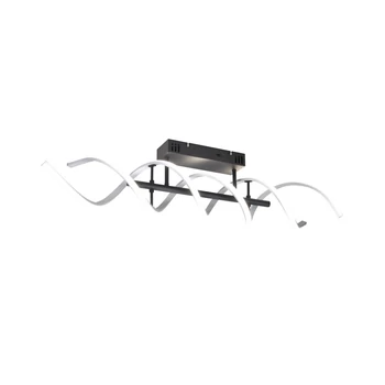 Plafoniera Trio SEQUENCE metal, negru, gri, LED, 2300K-3000K-4000K, 41W, 5000lm - 641810205