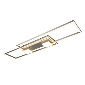 Plafoniera Trio FIATO, metal, nichel, LED, 37W, 4300lm, 2700K-6500K - Trio-647710407