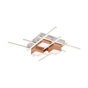 Plaoniera Trio ROGER metal, cafenea, LED, 35W, 4050lm, 2700K-6500K - Trio-647810465