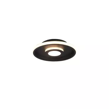 Plafoniera pentru baie Trio ASCARI metal, negru, LED, 3000K, 28W, 3200lm, IP44 - 680810332