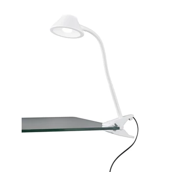 Veioza cu clema Trio BERRY plastic, alb, LED, 3000K, 3.5W, 400lm - R22191201