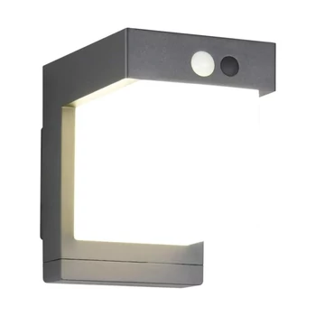 Aplica de perete exterior Trio COLOMBO metal, plastic, negru, alb, LED, 5.5W, 650lm, 4000K, IP44 - Trio-R23286132