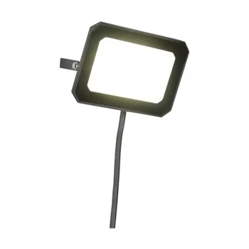 Reflector Trio FUNCHAL metal, sticla, negru, transparent, LED, 30W, 2800lm, 4000K, IP65 - Trio-R23346232