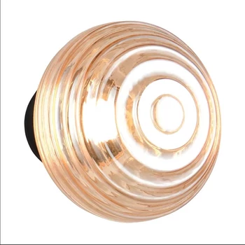 Aplica de perete Trio EARL metal, sticla, negru, chihlimbar, LED, 1W, 140lm, 3000K - Trio-R27771113