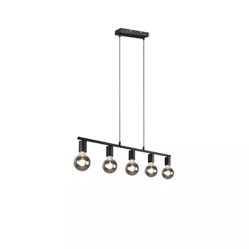 Pendul Trio VANNES metal, negru, E27 - R30185032