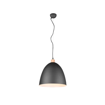 Pendul Trio JAGGER metal, negru, E27 - R30681932