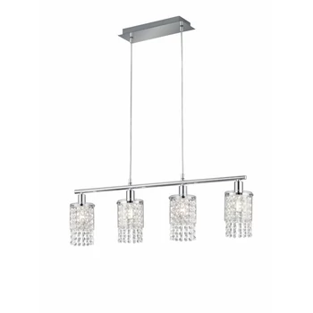 Pendul Trio POSH metal, sticla, crom, transparent, E14 - R30764006