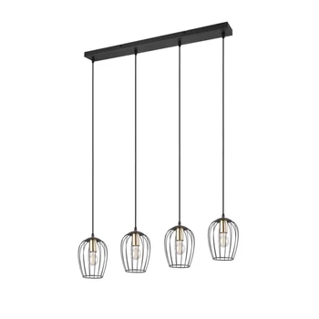 Pendul Trio GRID metal, negru, E27 - R31374032