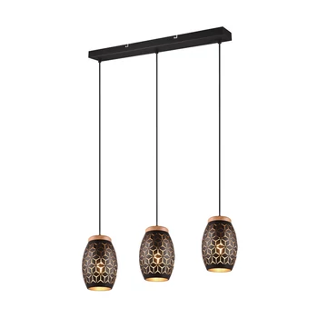 Pendul Trio BIDAR metal, negru, E27 - R31573080