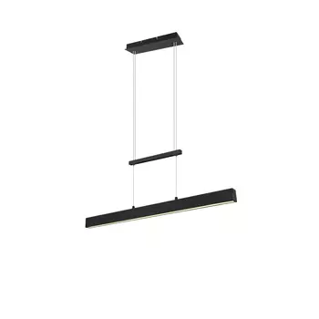 Pendul Trio PAROS metal, negru, LED, 3000K, 22W, 2500lm, 2x5.5W, 1200lm - R32043132