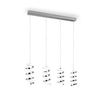 Pendul Trio LAOLA metal, crom, LED, 4000K, 32W, 5000lm - R34184106