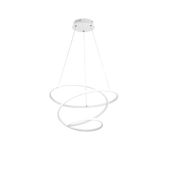 Pendul Trio BOLOGNA metal, alb, LED, 4000K, 36W, 5100lm - R37051131