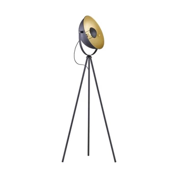 Lampadar  Trio CHEWY metal, negru, auriu, E27 - R40181032