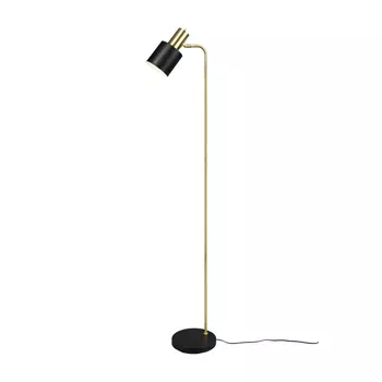 Lampadar Trio ADAM metal, negru, auriu, E27 - R41041080