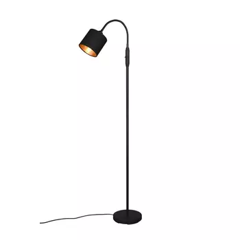 Lampadar Trio TOMMY metal, tesatura, negru, E14 - R46331079