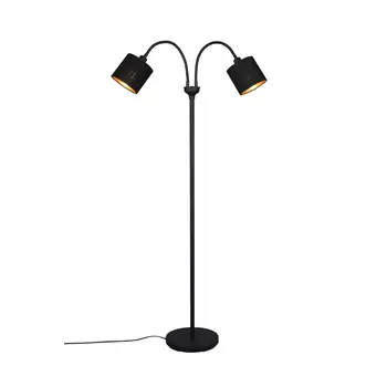 Lampadar Trio TOMMY metal, tesatura, negru, E14 - R46332079